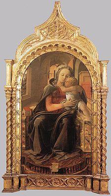 Fra Filippo Lippi Madonna and Child Enthroned oil painting image